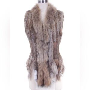 Dolce Cabo Brown Fur Vest